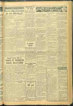  19 Haziran 1945 —YARKIT-. MAHKEMELERDE | Beyin cilâsı da bir üfürükçü! Ufürükçül ile ha- al imi iy e pej- kıyafetli ihtiyar,