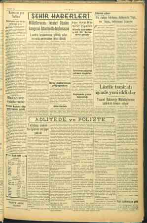    una 12 Eylül -1945 em all mma ak İİ m y oy —-—YVYA Kahve ve çay | fiatları Belediyenin yen yeni târifes, yörüriüğe gırdı