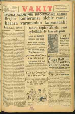    itle) Şizzeüzele, ila VEZİN ti — m 5 a ie | Ankara cad. 2 İdare evil YAKIT Yurdu EYLUL 1945; Posta Kutusu; İst, Telg. VAKIT