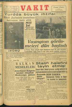    a Telg. VA KASIM 1945 PAZAR & 29 * SAYI:9889 ŞTeleton —— 1 | Ankara ca dare evil YAK Posta Kutusu; İst, 24370 (İdare) —...