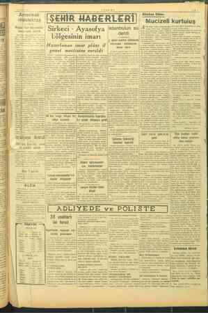  11 Aralik 194 —VAKIT-— Mecra, ŞEHİR HABERLERİ) Mice kurtuluş Vil d Ni mle- 2 > Ğik sin Main e Sirkeci - Ayasofya A ri...
