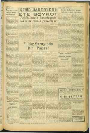    > 4 Şubat 1946 —VAKIT- EM Balkanlara dair: ' GÜNDEN GUN ği Romanya ve ŞEHİR HABE RLERİ — Sadri Ertem'in kitap , kulgar stan