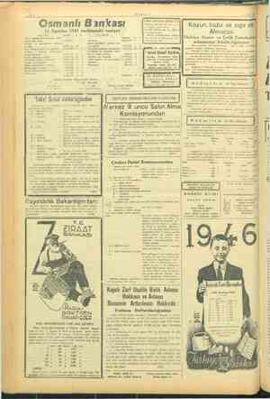    6 9 Kuyuda muvafık Miri tasdik ye Osmanlı Bankası 31 Ağustos 1945 tarihindeki vaziyet $. P. PASİF AKTİF sterlin Şubesi:...
