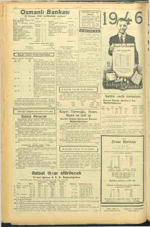    6 Kuyuda vali el ii olunur Muhasebe Şef muavini £ A. A. MAYER LI 5LLA SUDDA “Osmanlı Bankası F 30 Kasım var ANAM PA vaziyet
