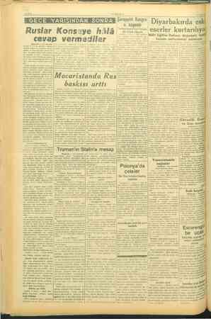    Ruslar Konseye hâlâ cevap >, (Başta inci sayfada) randan bi rcevap miz iştir. Bumunla beraber İngiliz ve Amerikan murah -