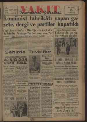    Sadi 17 emrini ARALIK İvakrr Yürdu Telg. it VABIT saLı sUtulsu ist, 46 “Memleizei Gözelizi Kone tahrikâtı yapan ga- zete,