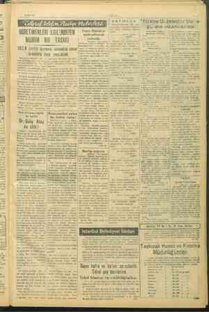     3 Ocak 1947 ÖĞRETMENLERİ İLGİLENDİREN IPLA > eri limanının 700 yılı deni; cusu veni yi ettim Eski hükmi yoktur. yi Doğu