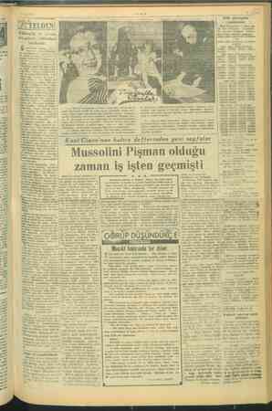    / ri sirasi ya wi İs wer dar BİR 4 yö: BE elişi la Tiki ei mesel eli e Müteveffa bir orxes-! tra şefinin yıldönümü! $ ında