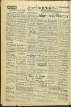  —-VAKIP 8 Mayıs 1947 Za Din tedrisatı & © Meseleler e m a me idari teşkilâtımız hakkında e ünkete Trakya genel müfettişi...