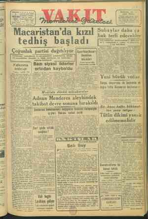 Vakit Gazetesi 5 Haziran 1947 kapağı