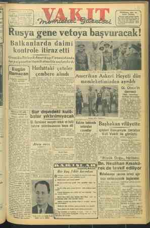 Vakit Gazetesi 19 Temmuz 1947 kapağı