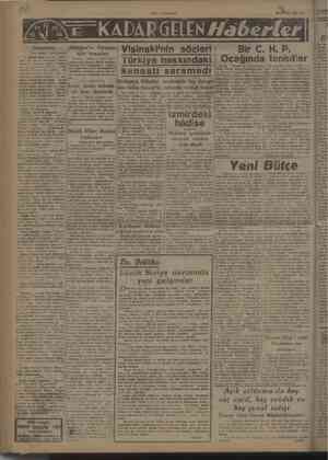    6 2 ğ Gi l 2 ğ > Vakıt — Yeni Gazete ii 1947 Sah Vişinski'nin sözleri Türkiye hakkındaki kanaati sarsmadı Milletler...