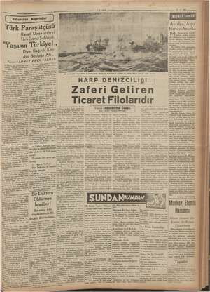      <a iç m —— Ankaradan Reportajlar Türk Paraşütçüsü Kani Üzerindeki ürk Genci Da Mi Türkiye!» Diye Bağırdı, Ken- dini...