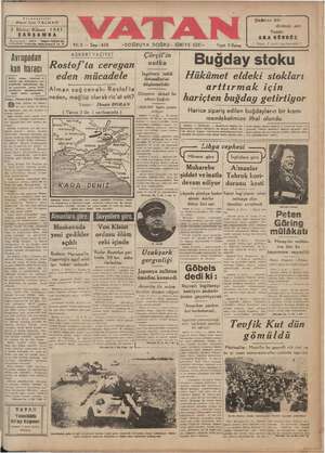     3 Birirci Kânun Baeşmauharriri Ahmet Emin YALMAN ÇARŞAMBA 1941 Yıl:2 — Sayı: 458 «DOĞRUYA . DOĞRU - İĞRİYE İĞRİ » Şahene
