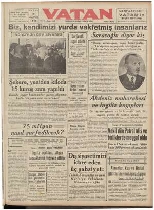  SN REN DA N EE L GEE ŞEar Hi RAŞMUHARRIRI Ahmet Emin YALMAN ValtanEvi — 6 Cağaloğlu, Motla Penari AĞUSTOS 1942 | Yiıl: İPAZAR