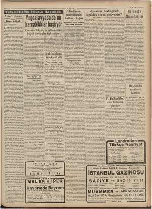    10-10-942 VATAN Askeri durum Yazan: or, Ruslar da bir hata yaptılar: Dink tiz li bir yi lerde Stalingrada taarruz ederken ©