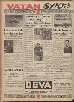  g Istanbulda yapılan güreş Güreş iletide EZ büyükbir hâdise Eski milli takım güreşçilerile yeniler bir karşılaşma yapacak man