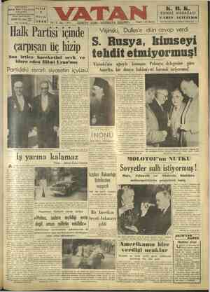  24207 (Üç hat) Z20 'Telg. VATAN n Ahmet Emin YALMAN PAZAR t : ; ç K Bı Ko y SARM t of MN Y : KUMAŞ MAĞAZASI ,|: — Feleton: