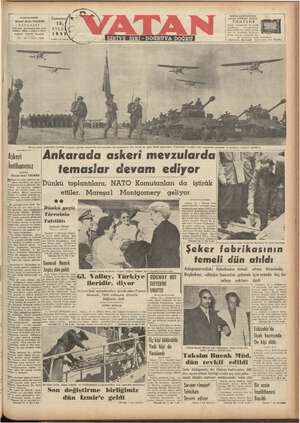 Vatan Gazetesi September 13, 1952 kapağı