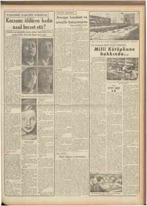  ——OL-11.1952 VATAN Fransadaki heyecanlı muhakeme ransız Bakanlarından Pierre Chevallier 1951 senesi ağus tosunun on ikinci
