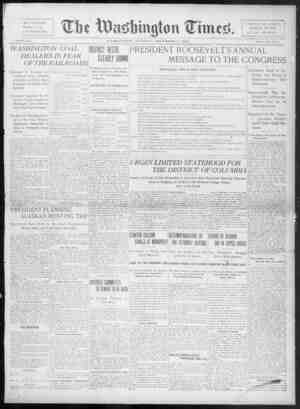 The Washington Times Newspaper December 2, 1902 kapağı