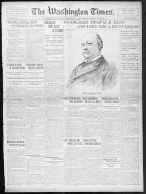 The Washington Times Newspaper December 7, 1902 kapağı