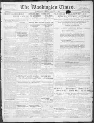 The Washington Times Newspaper January 2, 1903 kapağı