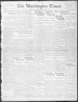 The Washington Times Newspaper January 5, 1903 kapağı