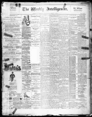 The Weekly Intelligencer Newspaper March 7, 1891 kapağı