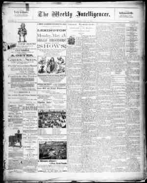 The Weekly Intelligencer Newspaper May 16, 1891 kapağı