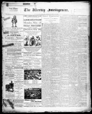 The Weekly Intelligencer Newspaper May 23, 1891 kapağı