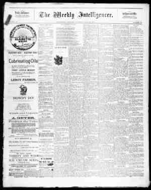 The Weekly Intelligencer Newspaper July 18, 1891 kapağı