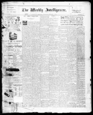The Weekly Intelligencer Newspaper January 2, 1892 kapağı