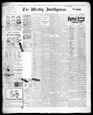 The Weekly Intelligencer Newspaper January 30, 1892 kapağı