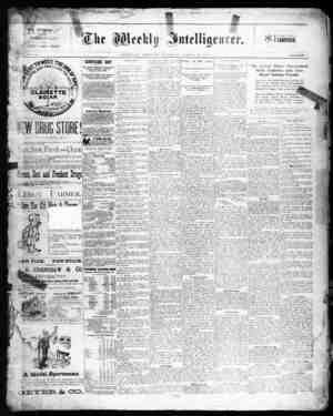 The Weekly Intelligencer Newspaper March 12, 1892 kapağı
