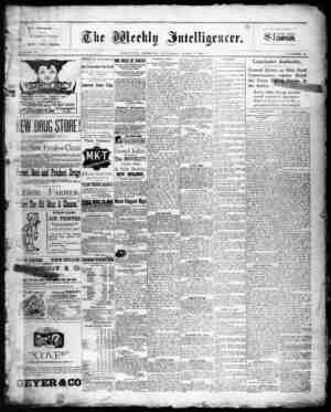 The Weekly Intelligencer Newspaper April 9, 1892 kapağı