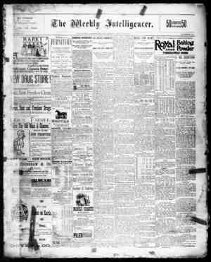 The Weekly Intelligencer Newspaper May 21, 1892 kapağı