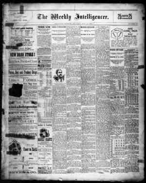 The Weekly Intelligencer Newspaper July 23, 1892 kapağı
