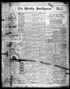 The Weekly Intelligencer Newspaper August 6, 1892 kapağı