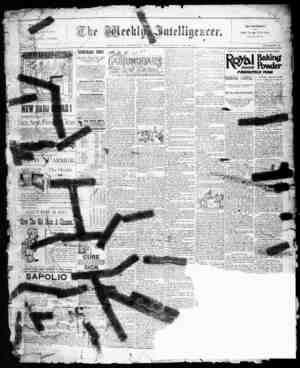 The Weekly Intelligencer Newspaper December 24, 1892 kapağı