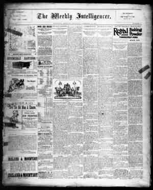 The Weekly Intelligencer Newspaper February 18, 1893 kapağı
