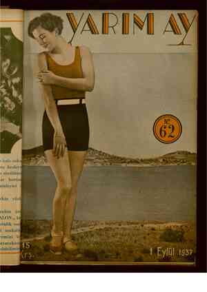 Yarım Ay Dergisi 1 Eylül 1937 kapağı