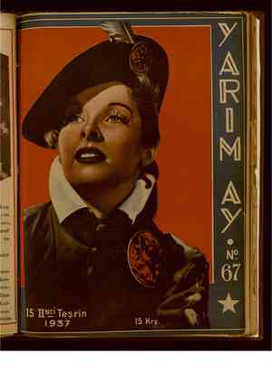 Yarım Ay Dergisi 15 Kasım 1937 kapağı