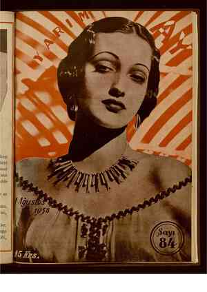 Yarım Ay Dergisi 1 Ağustos 1938 kapağı
