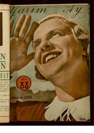 Yarım Ay Dergisi 1 Ekim 1938 kapağı