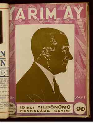 Yarım Ay Dergisi 29 Ekim 1938 kapağı