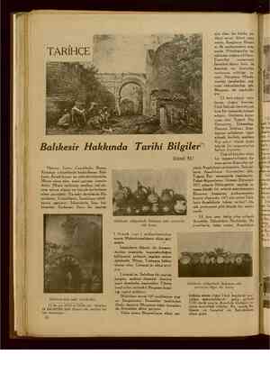     Balıkesir Hakkında Tarihi Bilgiler" Kâmil SU Manisa, İzmir, Çanakkale, Bursa, Kütahya vilâyetlerile hududlanan Balr un en