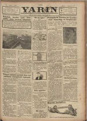 Yarın Gazetesi 28 Şubat 1930 kapağı