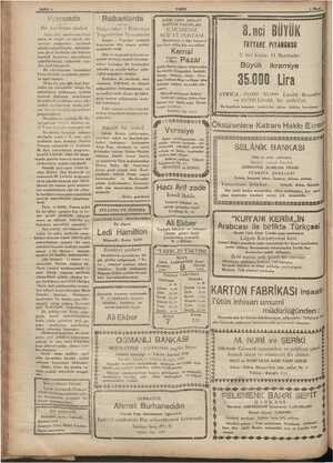    NS Sahife 6& Fransada Bir haydutun akıbeti 1920, 1921 senelerinde Fran- sanın en zengin ve büyük mü- ceverat mağazaları...