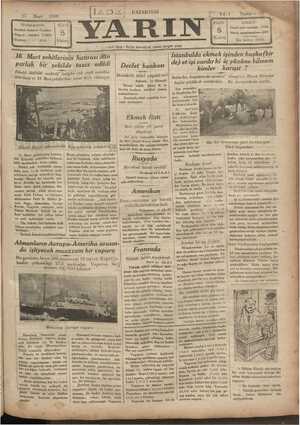 Yarın Gazetesi 17 Mart 1930 kapağı